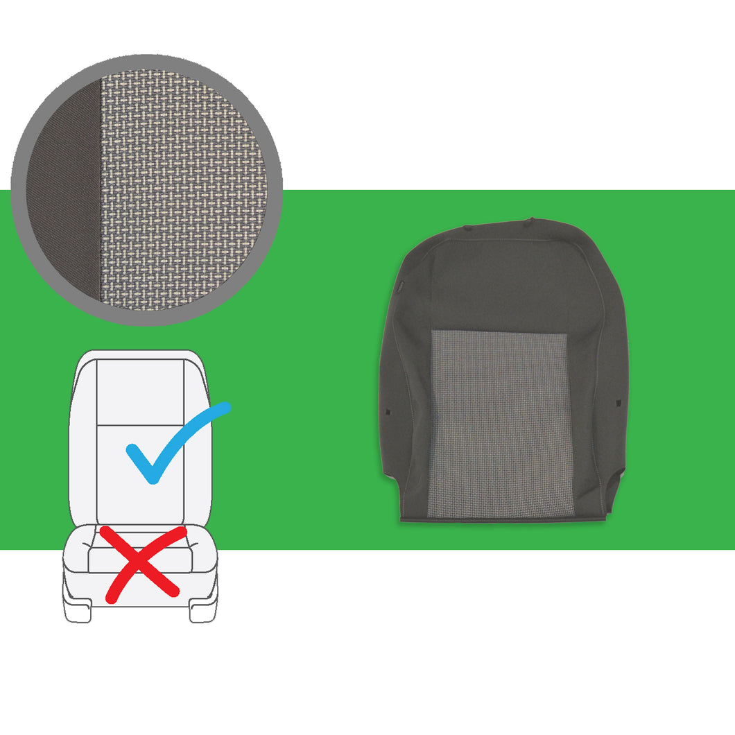 VW Transporter T5 OEM genuine original Timo & Anthracite Front & Rear Seat Covers replacements for seat re-trims repairs