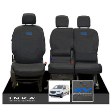 Load image into Gallery viewer, vauxhall-opel-combo-inka-front-1-2-set-tailored-waterproof-seat-covers-black-my-2018-onwards
