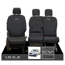 Load image into Gallery viewer, vauxhall-opel-combo-inka-front-1-2-set-tailored-waterproof-seat-covers-black-my-2018-onwards
