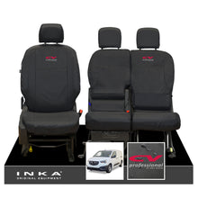 Load image into Gallery viewer, vauxhall-opel-combo-inka-front-1-2-set-tailored-waterproof-seat-covers-black-my-2018-onwards
