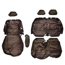 Load image into Gallery viewer, Nissan NV300 Front 1+2 Fully Tailored Waterproof Seat Covers Black MY 14-21 - Solid Base &amp; Solid Backrest
