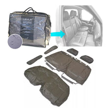 Load image into Gallery viewer, Mercedes Benz Vito V-Class W639 1st Row Double Seat Waterproof Seat Cover Grey - With Centre Armrest &amp; Comfort Headrest
